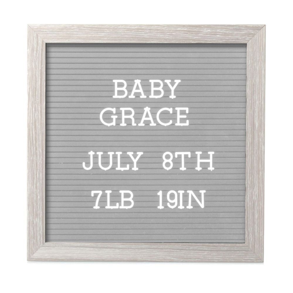 Pearhead Letterboard Set - Light Grey