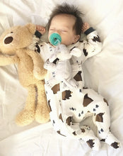Load image into Gallery viewer, ZippyJamz Little Grizzle Footed Zipper Sleeper
