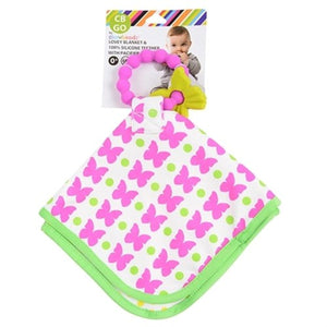 Chewbeads Lovey Blanket & Silicone Teether