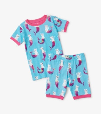 Hatley Girls Mercat Short Pajama Set