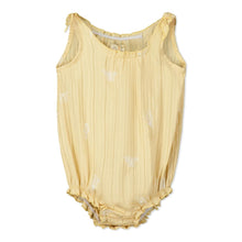 Load image into Gallery viewer, ettie + h Baby Girls Ophelia Bubble Romper - Gold Butterflies
