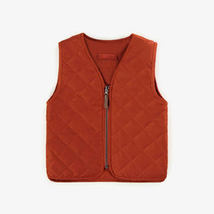 Souris Mini Sleeveless Reversible Vest - Orange