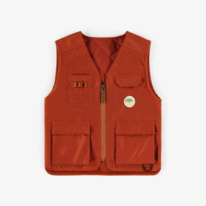 Souris Mini Sleeveless Reversible Vest - Orange