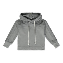 Load image into Gallery viewer, Poppet &amp; Fox Girls Tokyo Crochet Detail Hoodie
