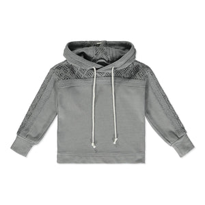 Poppet & Fox Girls Tokyo Crochet Detail Hoodie