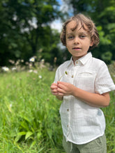 Load image into Gallery viewer, Poppet &amp; Fox Boys Gauze Shirt - White
