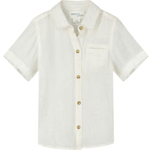 Load image into Gallery viewer, Poppet &amp; Fox Boys Gauze Shirt - White
