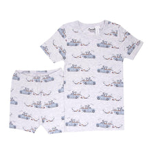 Load image into Gallery viewer, Coccoli Boys Pajama Set - Steel Blue Pick-Up
