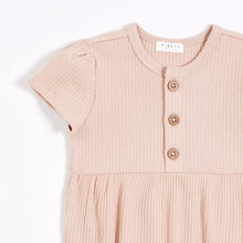 Load image into Gallery viewer, Petit Lem Firsts Modal Rib Bubble Romper - Barely Pink
