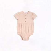Load image into Gallery viewer, Petit Lem Firsts Modal Rib Bubble Romper - Barely Pink

