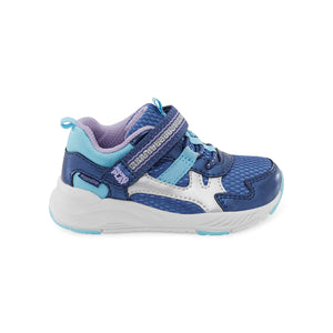 Stride Rite Girls M2P Player Sneaker - Metallic Navy