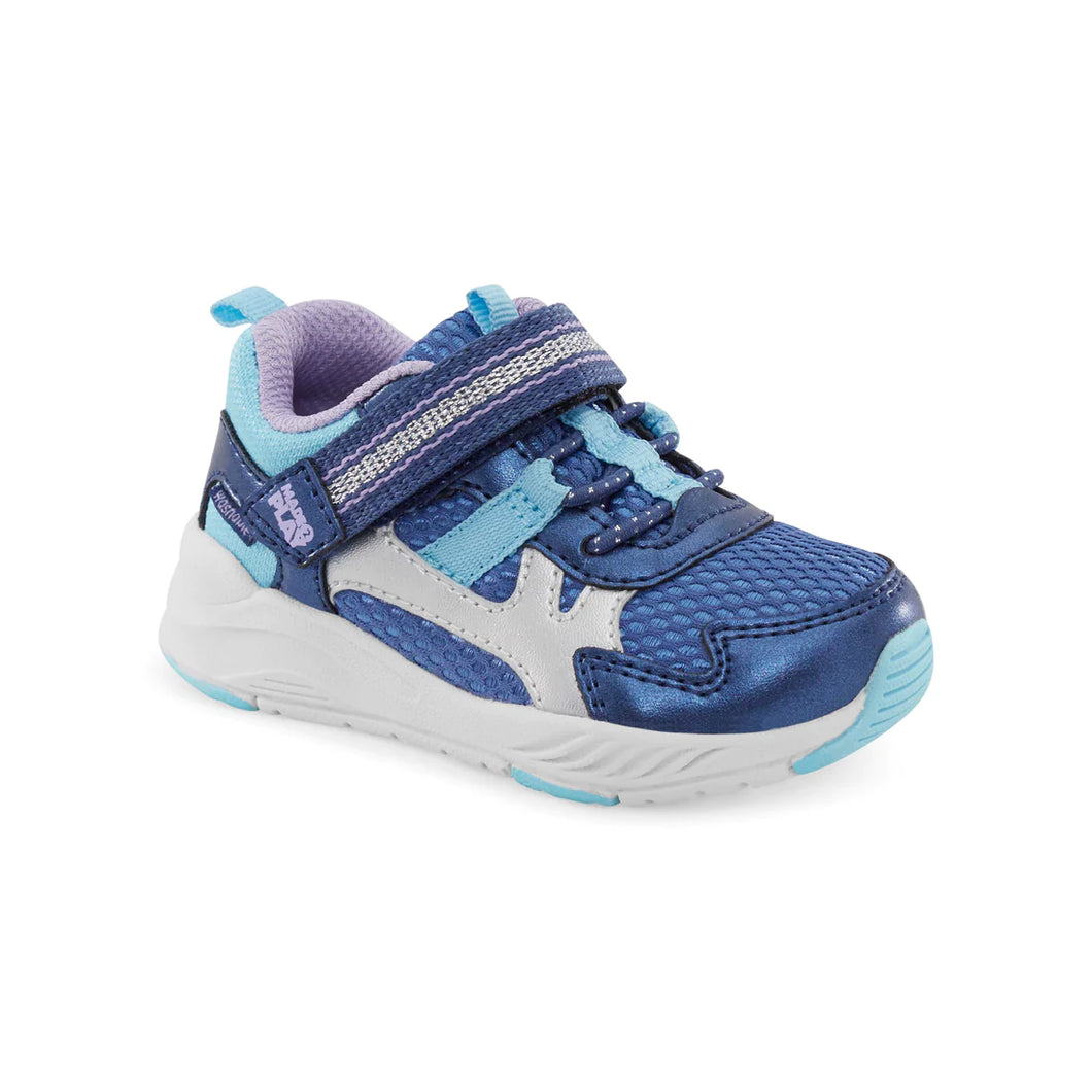 Stride Rite Girls M2P Player Sneaker - Metallic Navy