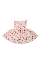 Load image into Gallery viewer, Loulou Lollipop Girls Ruffle Pocket Dress - Pink Pup
