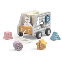 Load image into Gallery viewer, Viga PolarB Toys Pull Along Shape Sorting Truck

