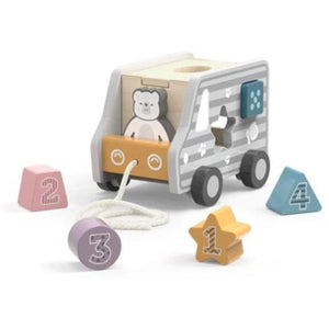 Viga PolarB Toys Pull Along Shape Sorting Truck