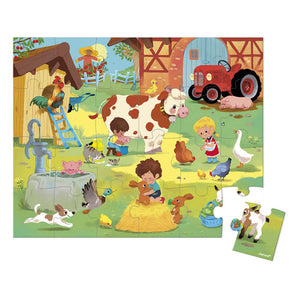 Janod Day at the Farm Puzzle - 36 PCS