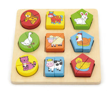 Load image into Gallery viewer, Viga Toys Puzzles In A Tray - Farm
