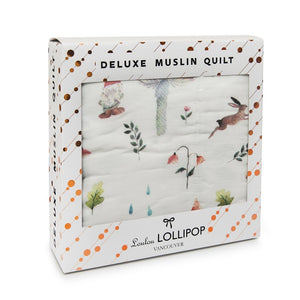 Loulou Lollipop Muslin Quilt Blanket