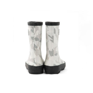 Stonz Rain Boots - Camo Print - White/Light Grey