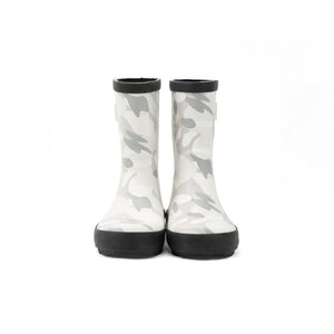 Stonz Rain Boots - Camo Print - White/Light Grey