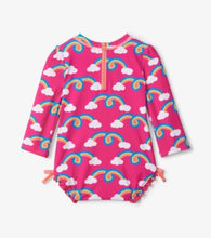 Load image into Gallery viewer, Hatley Baby Girls Rainbow Arch Rashguard Swimsuit

