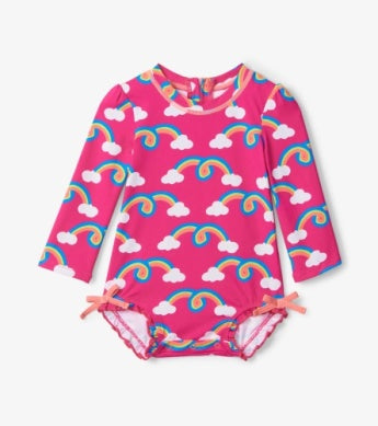 Hatley Baby Girls Rainbow Arch Rashguard Swimsuit