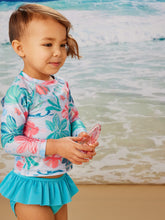 Load image into Gallery viewer, Tea Collection Baby Girls Rash Guard Swim Set - Garden Under the Sea
