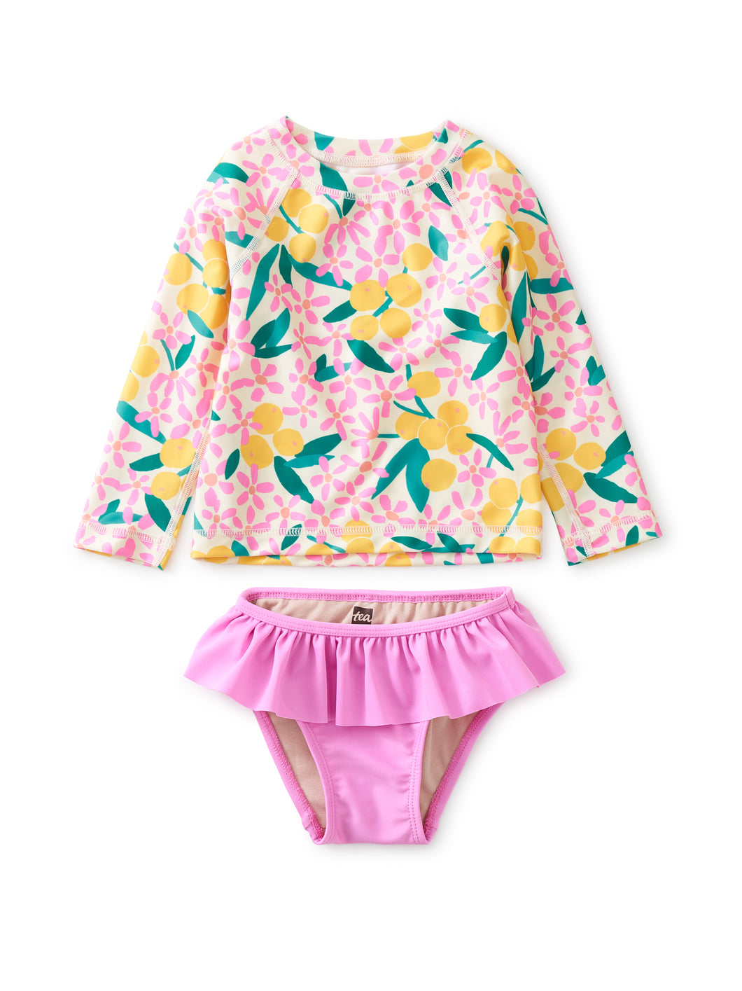 Tea Collection Baby Girls Rashguard Swim Set