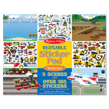 Load image into Gallery viewer, Melissa &amp; Doug Reusable Sticker Pad - Vehicles
