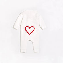 Load image into Gallery viewer, Petit Lem Baby Be Mine Off-White Romper
