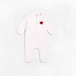 Petit Lem Baby Be Mine Off-White Romper