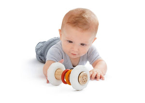 Sophie So'Pure Rubber & Wood Rattle