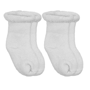 Kushies Newborn Socks- White