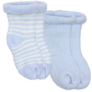 Kushies Newborn Socks - Baby Blue