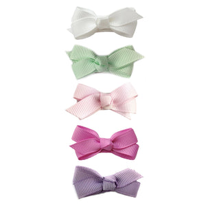 Baby Wisp Chelsea Bow Clips - 5 PK