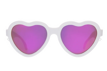 Load image into Gallery viewer, Babiators Sweethearts Sunglasses - White w/ Pink Mirror Lens
