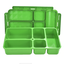 Load image into Gallery viewer, Go Green 5-Compartment Leak-Proof Food Box - Large
