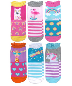 Jefferies Socks Girls Animal - 6 Pack
