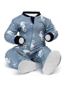 ZippyJamz Baby Boys A B Seahorse Sleeper