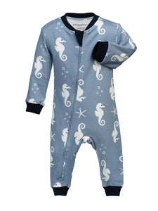 ZippyJamz Baby Boys A B Seahorse Sleeper