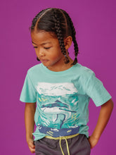 Load image into Gallery viewer, Tea Collection Boys Shark Scenic Graphic Tee - Cascade

