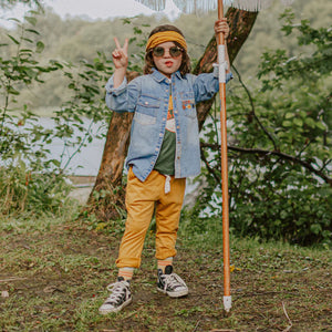 Souris Mini Boys Cotton Shirt - Green