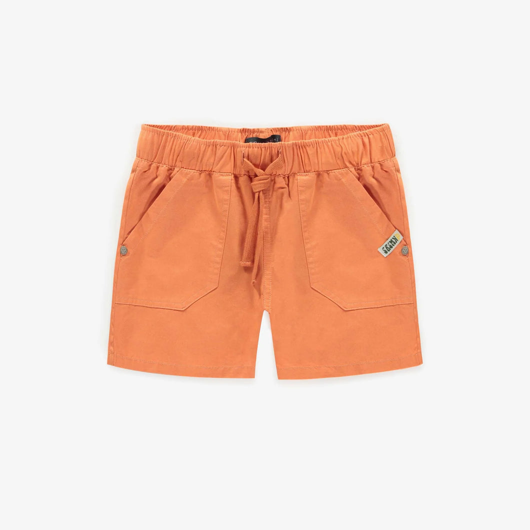Souris Mini Boys Cotton Shorts - Orange