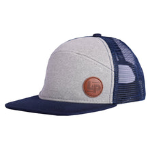 Load image into Gallery viewer, L&amp;P Apparel Snapback Trucker Hat - Orleans (Navy/Grey)
