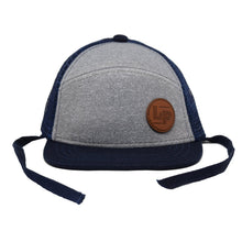 Load image into Gallery viewer, L&amp;P Apparel Snapback Trucker Hat - Orleans (Navy/Grey)

