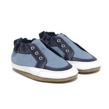 Load image into Gallery viewer, Robeez Soft Soles - Stylish Steve Blue Chambray
