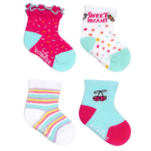 Load image into Gallery viewer, Robeez 6 PK Infant Socks - Sweet Treats

