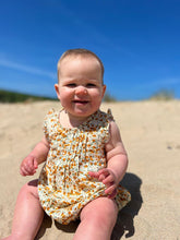 Load image into Gallery viewer, Vignette Baby Girls Tamsin Bubble Romper - Yellow/Orange Bouquet
