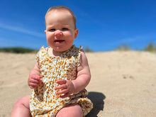 Load image into Gallery viewer, Vignette Baby Girls Tamsin Bubble Romper - Yellow/Orange Bouquet
