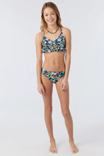 Load image into Gallery viewer, O&#39;Neill Girls Tatum Peplum Tri Bikini Set - Black
